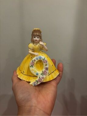 Lefton  Josef Originals Birthday girl  Number 9 Figurine